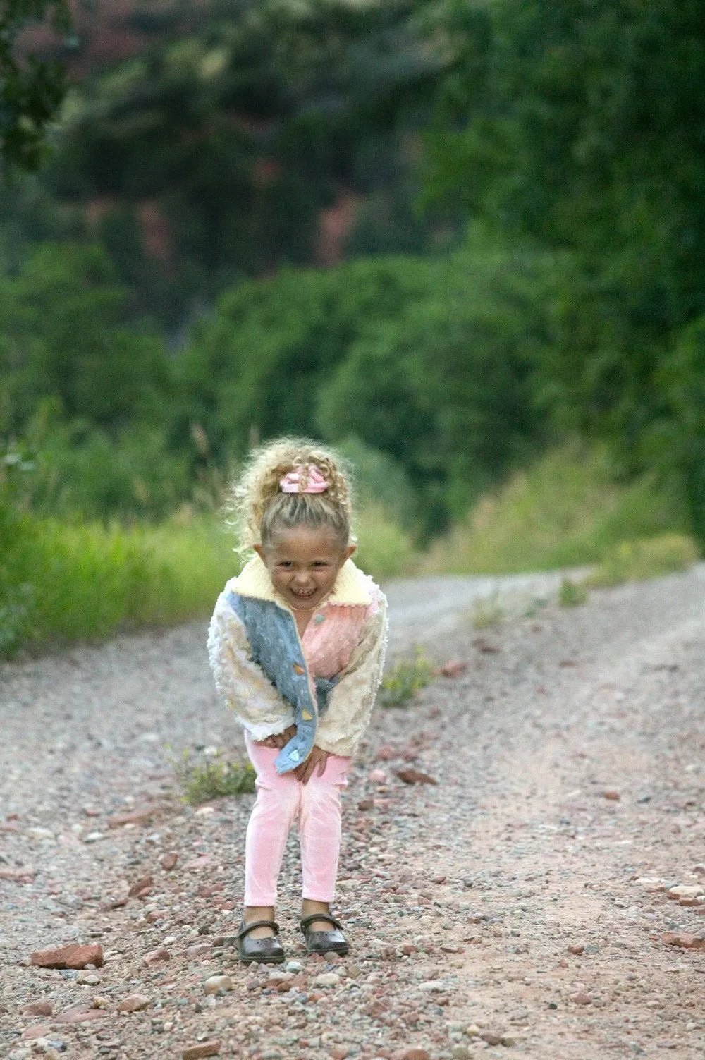 Jacket, Pink Chenille Summer Cotton Girls Coat