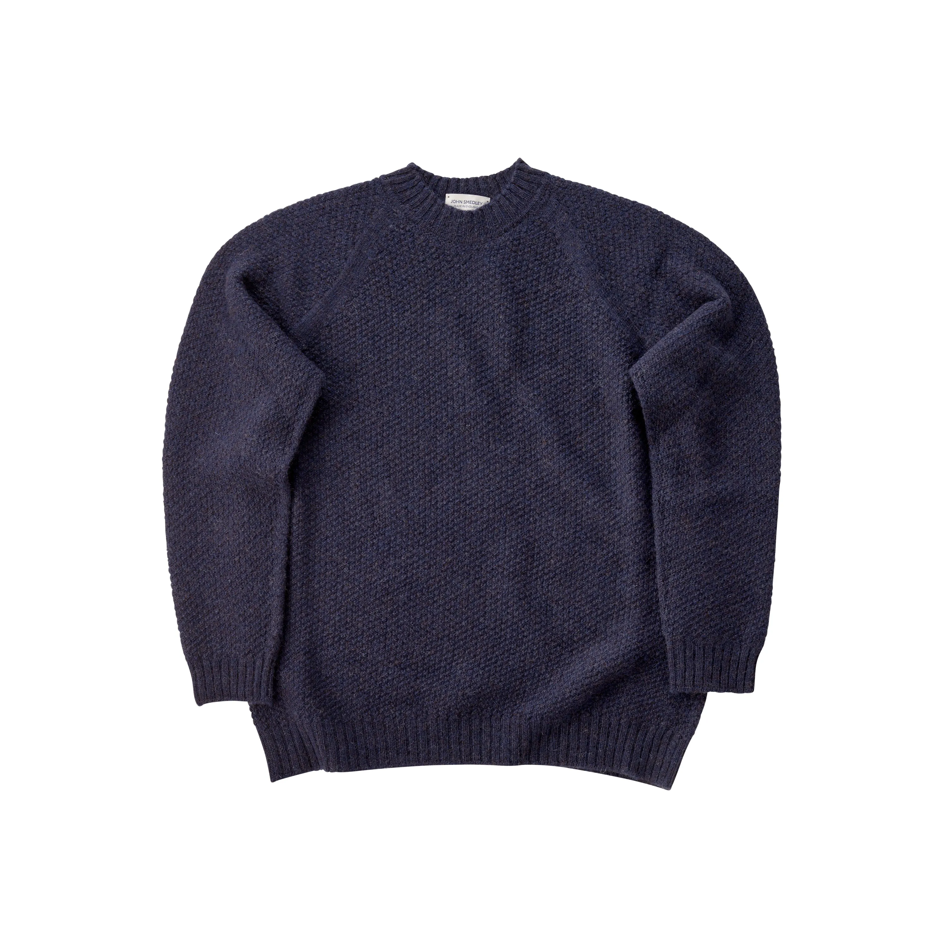 John Smedley Couper Woollen British Blue Pullover