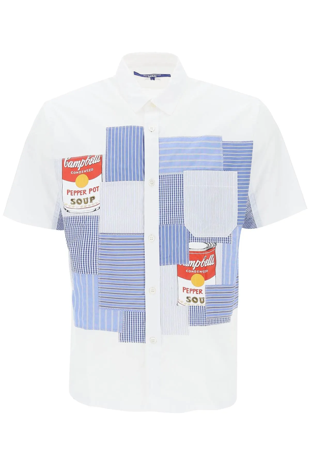 Junya watanabe short sleeve patchwork shirt