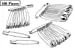 Katzco 100 Piece Safety Pins Set - Coiled Design with Nickel Plated Steel 1-3/4 Inches