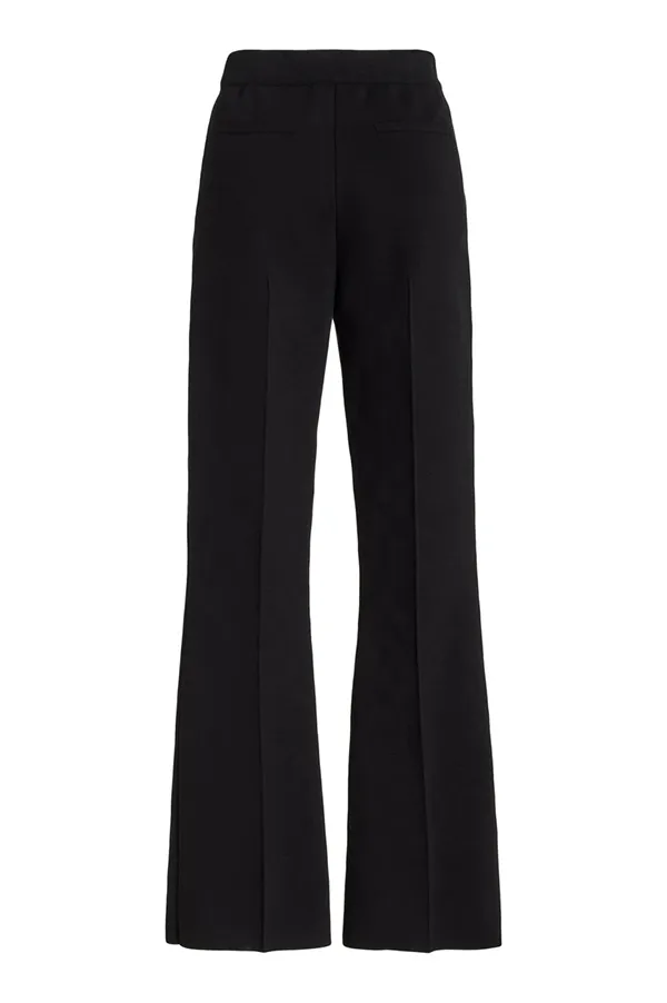 Kick Stretch-Cotton Long Pants In Subtle Jacquard Black