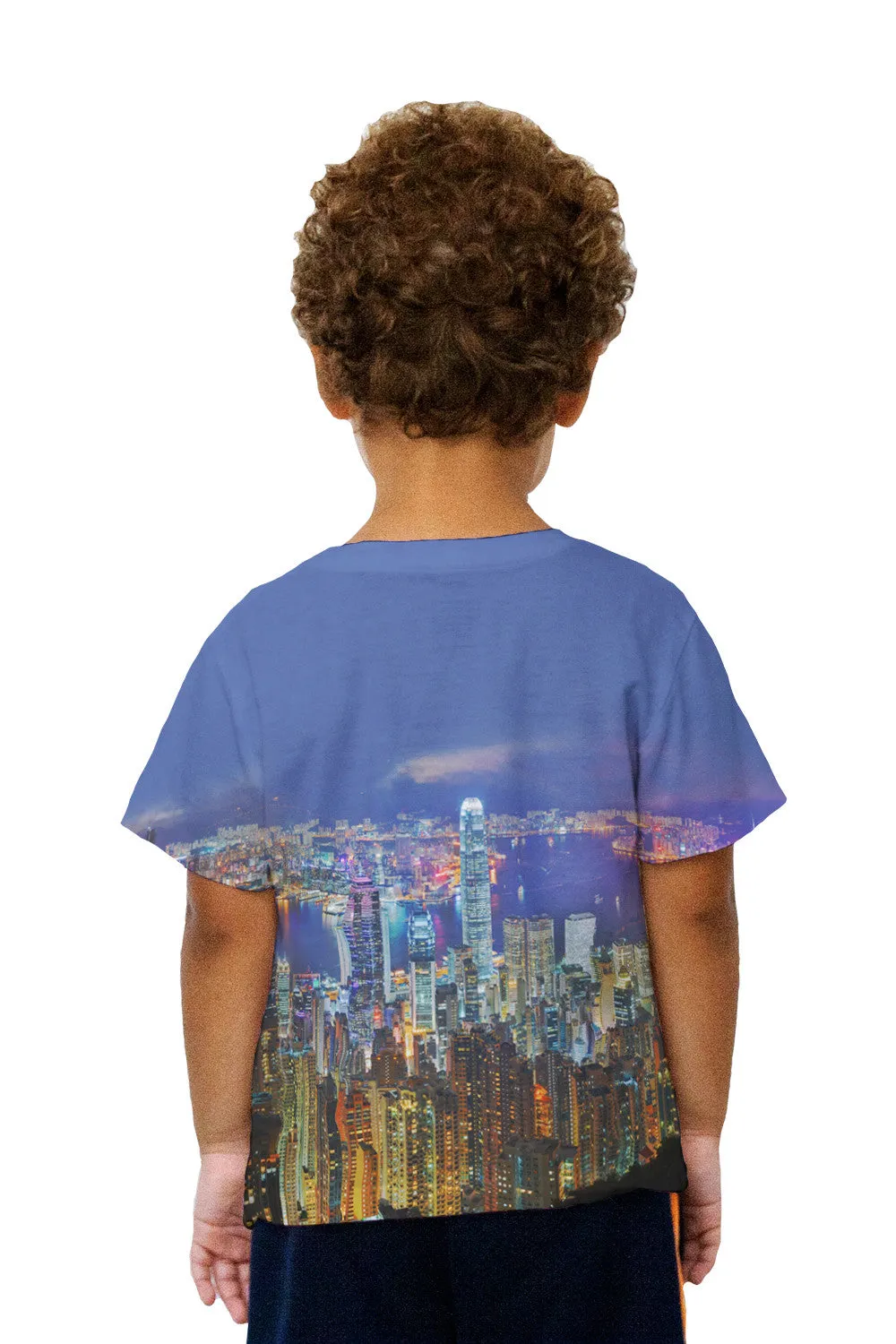 Kids Glowing Hong Kong Night Skyline