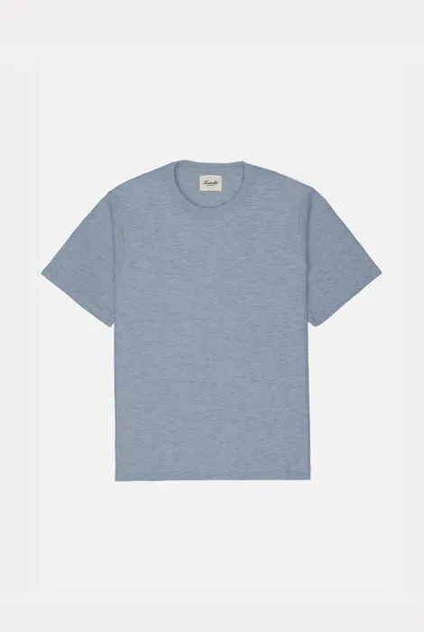 KUWALLA TEE BOXY WAFFLE TEE - BLUE