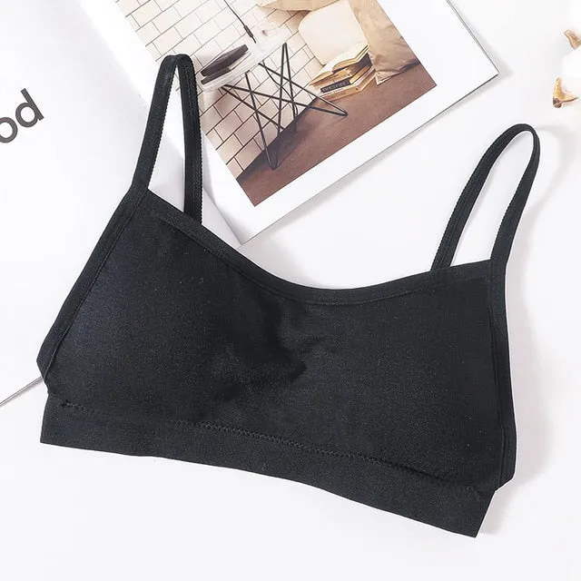 Ladies Tube Top Streetwear Sleeveless Cami Seamless Sports Lingerie Tee Bra Crop Top Bandeau Top Bralette