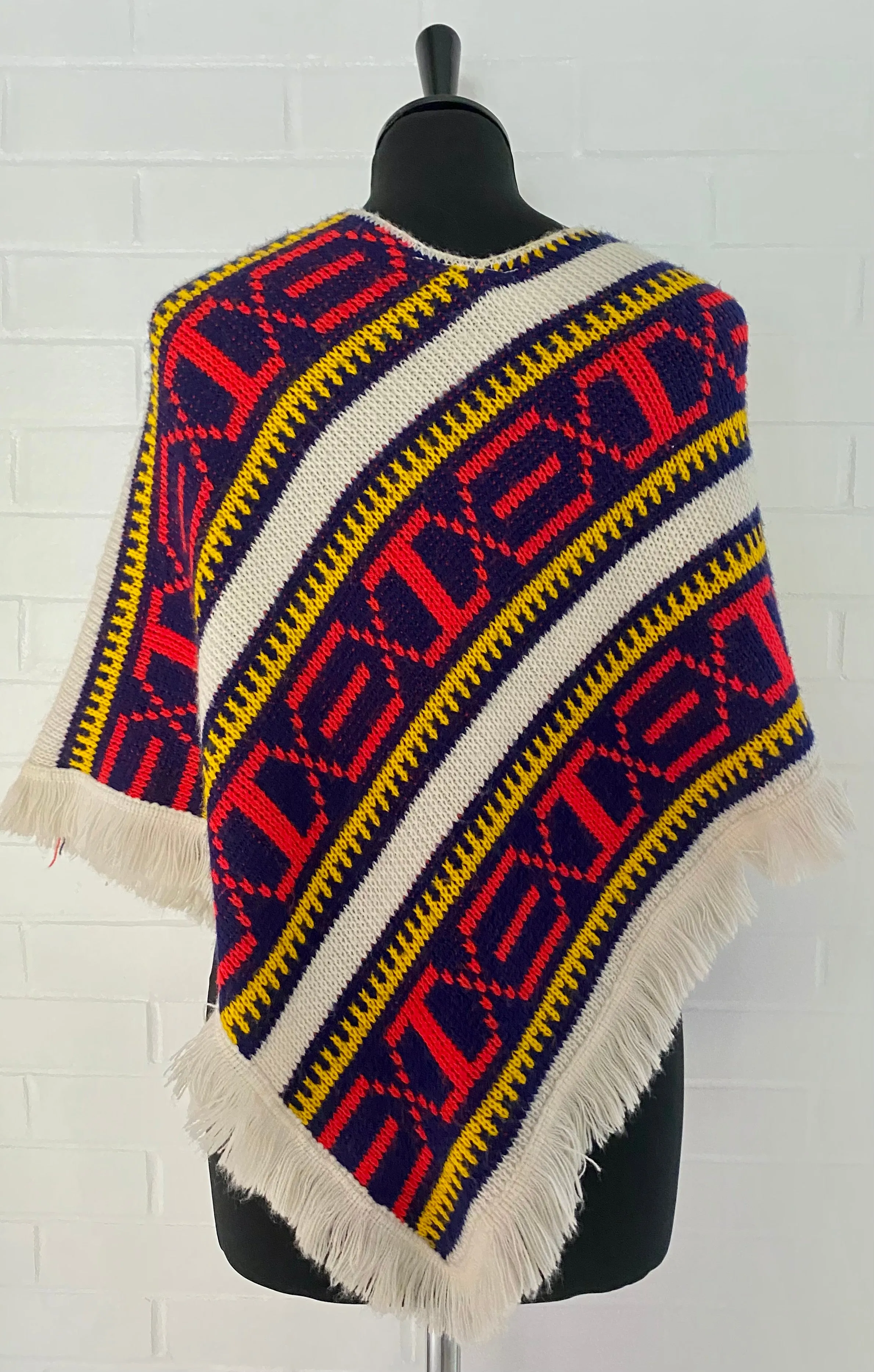 Late 60s/ Early 70s Fashioned by Newport Sweater Poncho