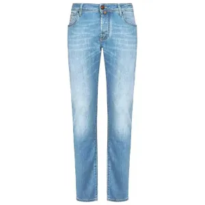 Light Blue Cotton Jeans & Pant