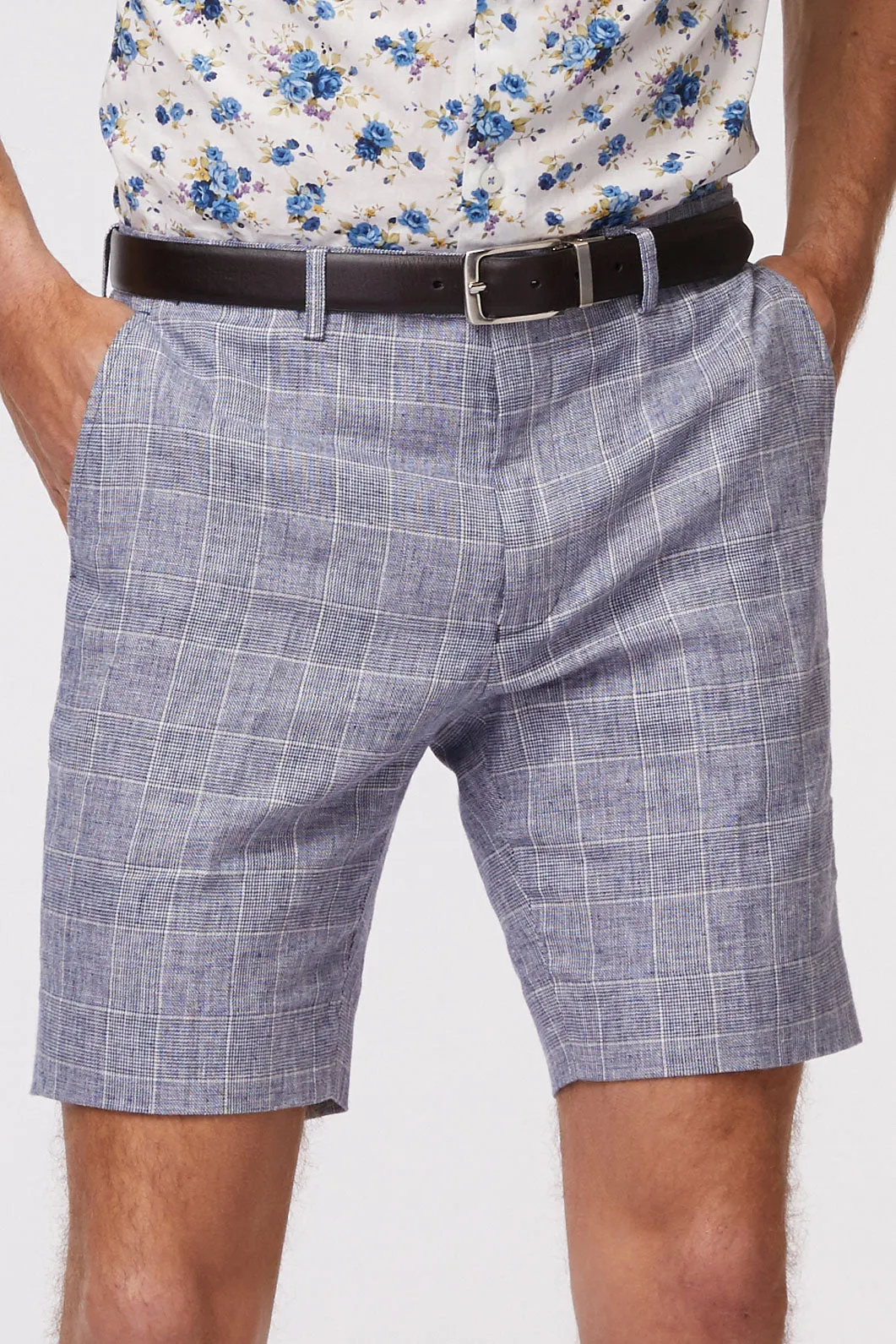 Linen Check Short