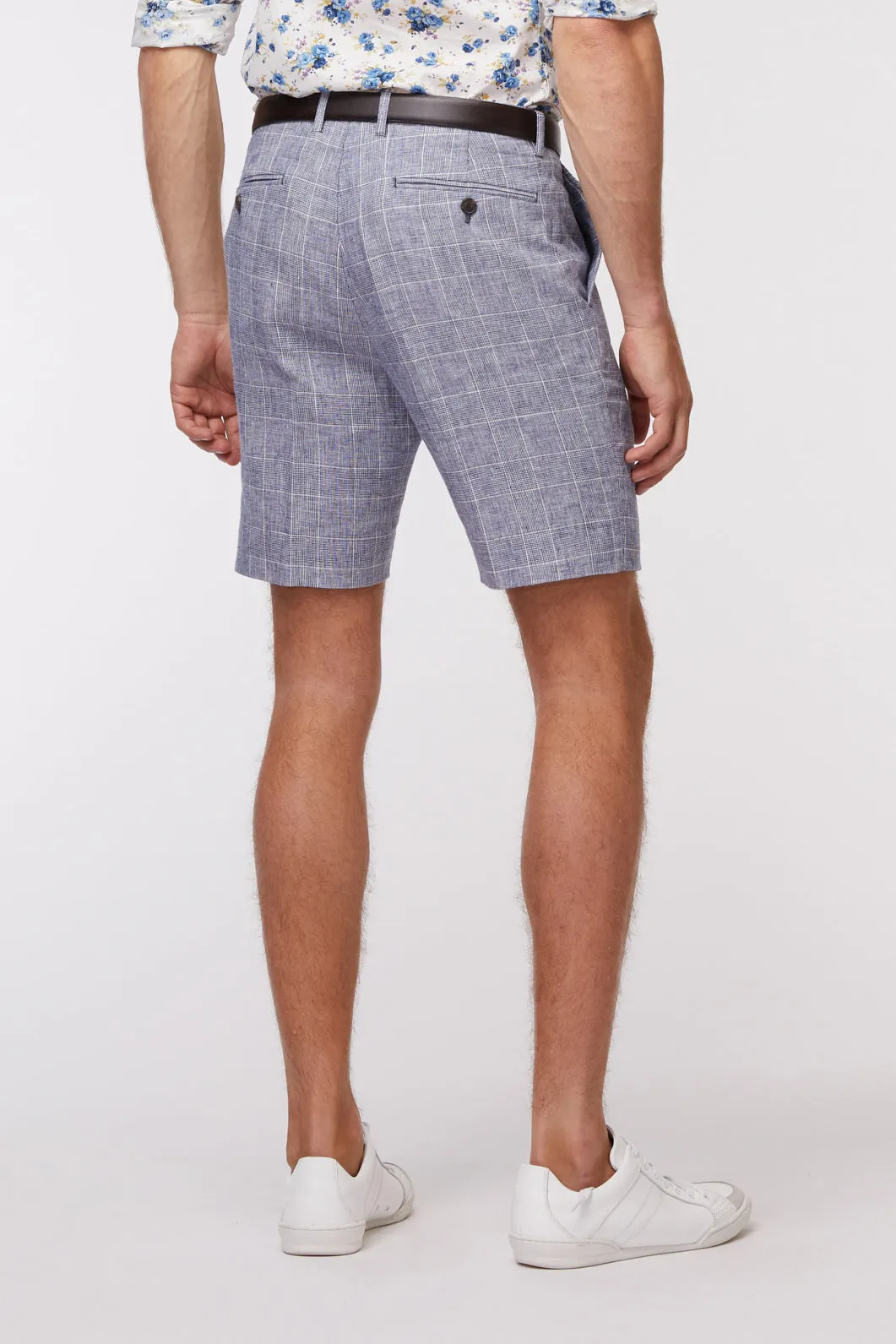 Linen Check Short