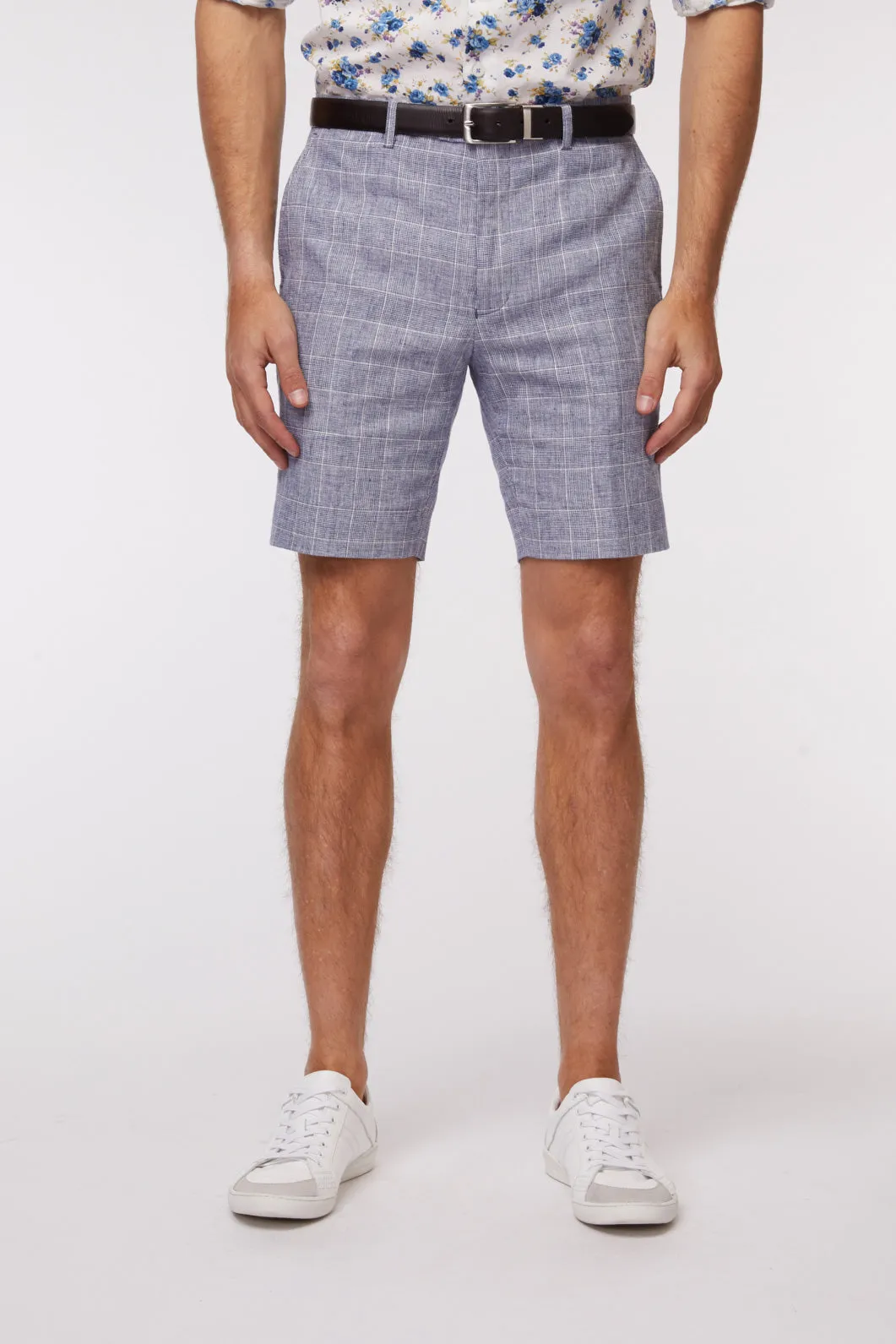 Linen Check Short