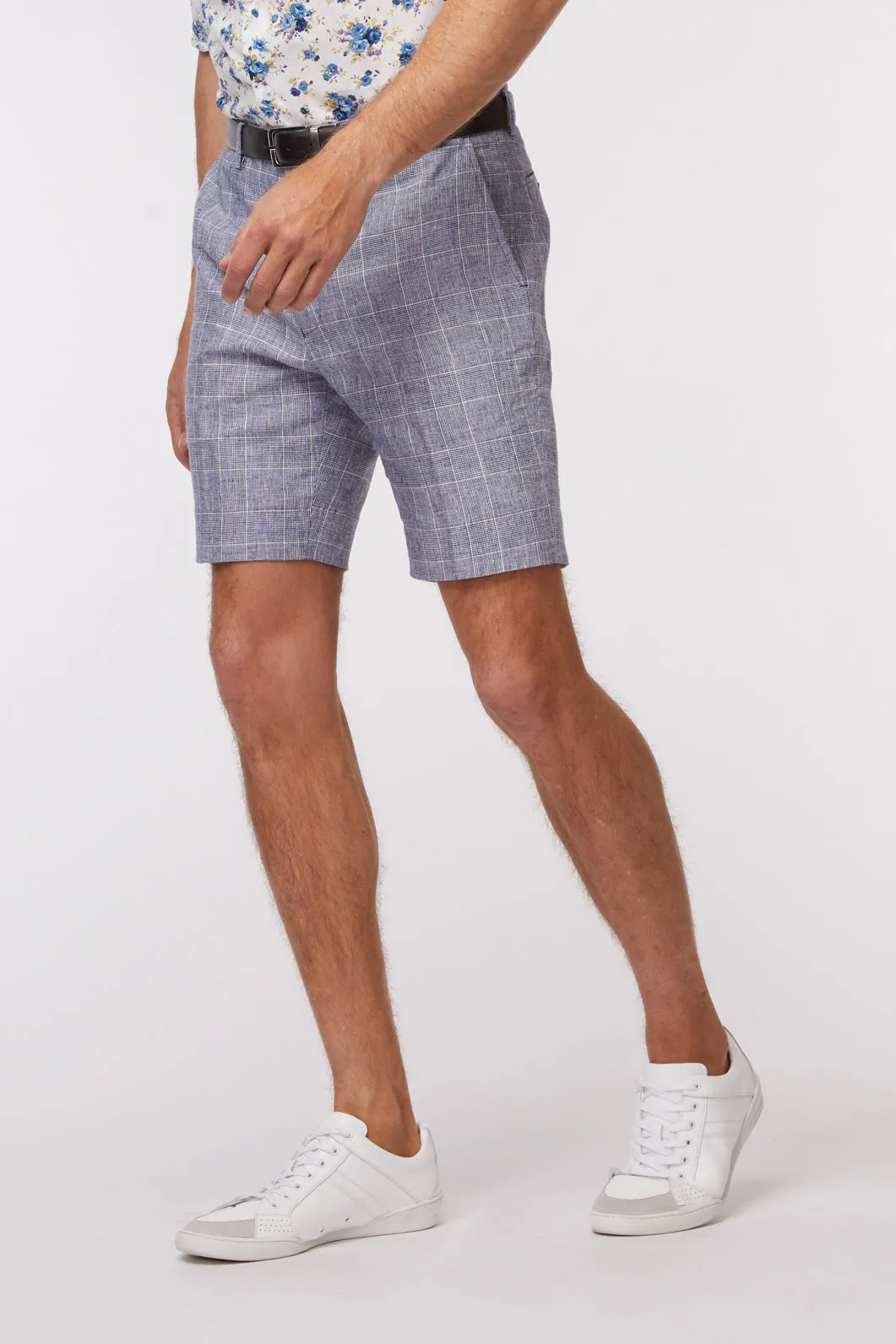 Linen Check Short