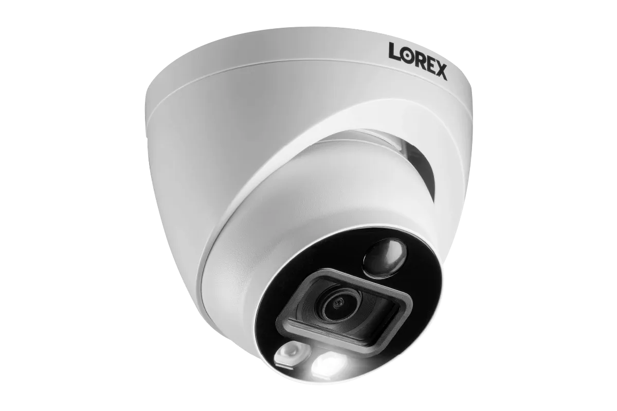 Lorex 4K 8-Channel Wired DVR System with 8 Active Deterrence Dome Security Camera