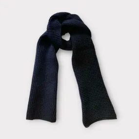 Mackie Oban Pineapple Stitch Scarf Navy