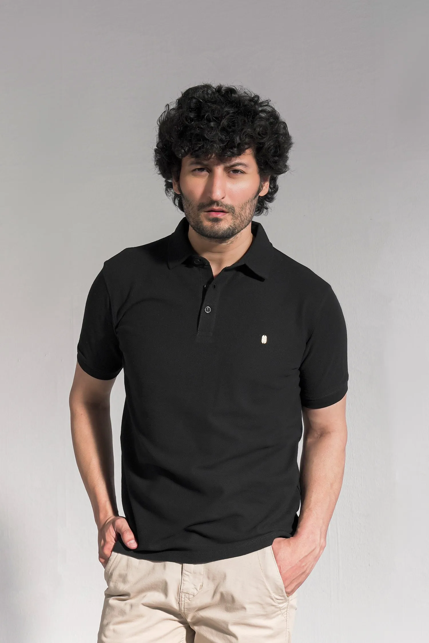 Men Black Classic Polo Shirt