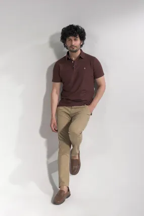 Men Brown Classic Polo Shirt