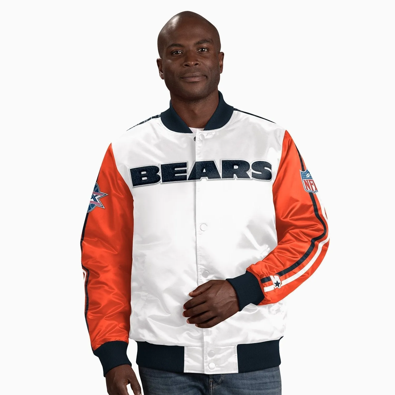 Men's Chicago Bears NFL Satin Jacket