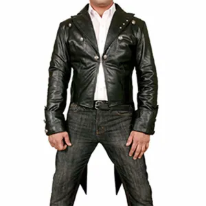 MENS LEATHER STEAMPUNK VAN HELSING TAIL COAT - TAIL2