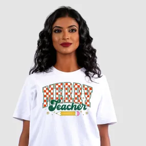 Merry Teacher Shirt | Teacher Christmas Shirt