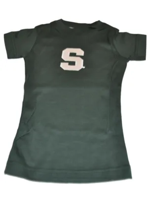 Michigan State Spartans TFA Toddler Girls Green Long Length Cotton T-Shirt