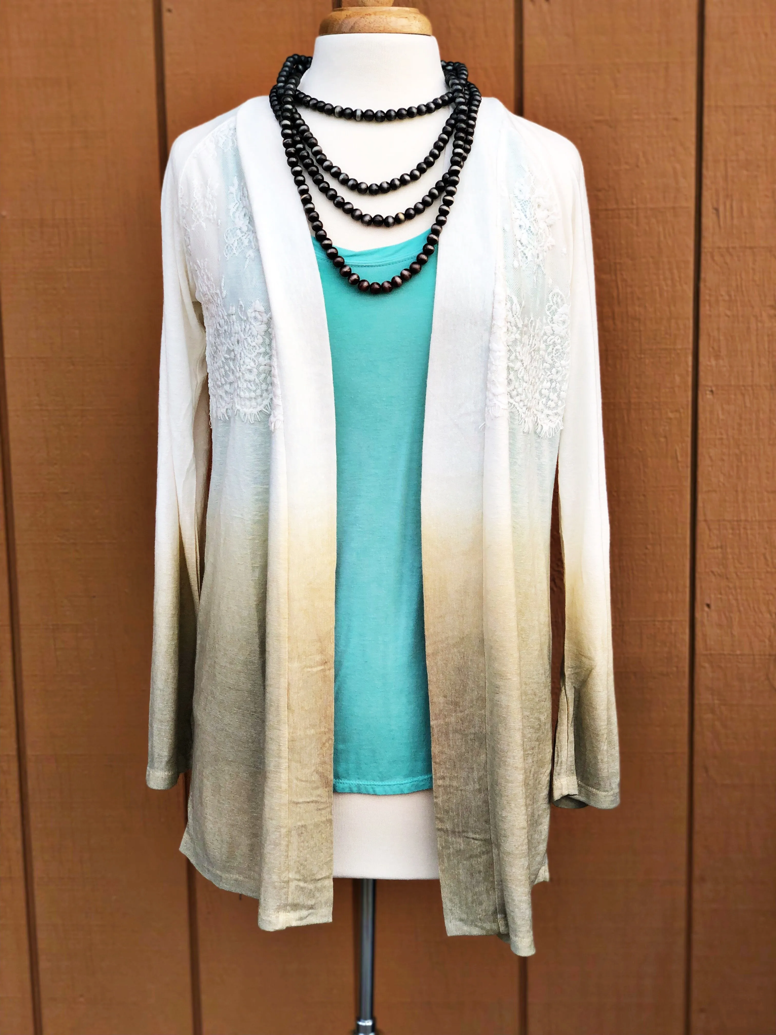 Mocha Lace Cardigan