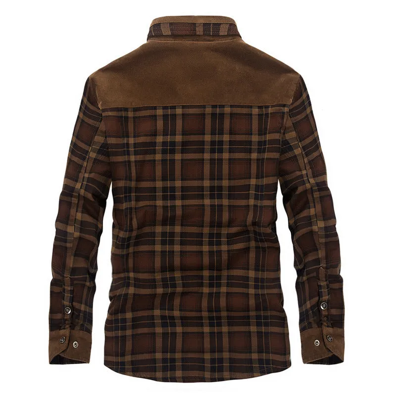 Modern Plaid Fleece Lumberjack Jacket