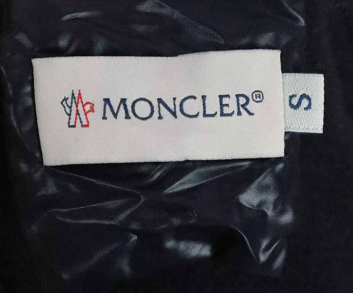 Moncler Navy Mantella Puffer Sleeve Cardigan Coat sz 6