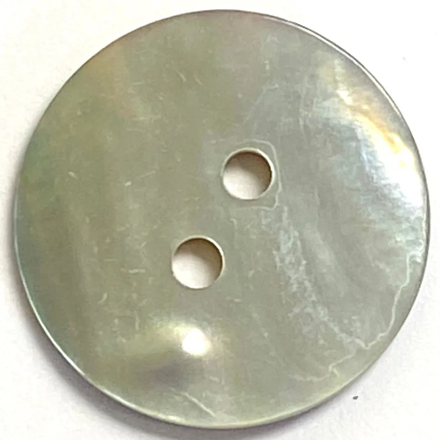 Moonrise Mother of Pearl Shell, 3/4" Iridescent 2-Hole Button 19mm #0028