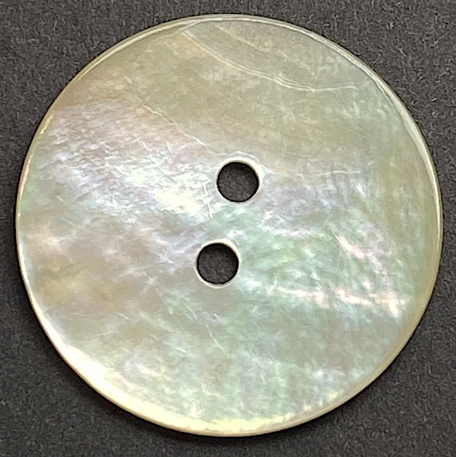 Moonrise Mother of Pearl Shell, 7/8" Iridescent 2-Hole Button 23mm #0029