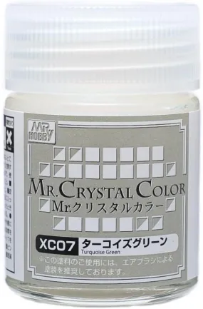 Mr. Hobby XC07 Mr. Crystal Color Turquoise Green Lacquer Paint 18ml