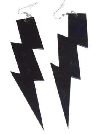 Multicolor lightning Bolt earrings for men and women, punk hiphop fashion jewelry earrings accessories