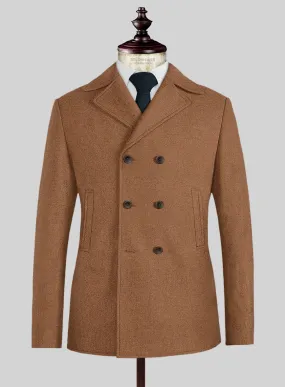 Naples Tobacco Tweed Pea Coat