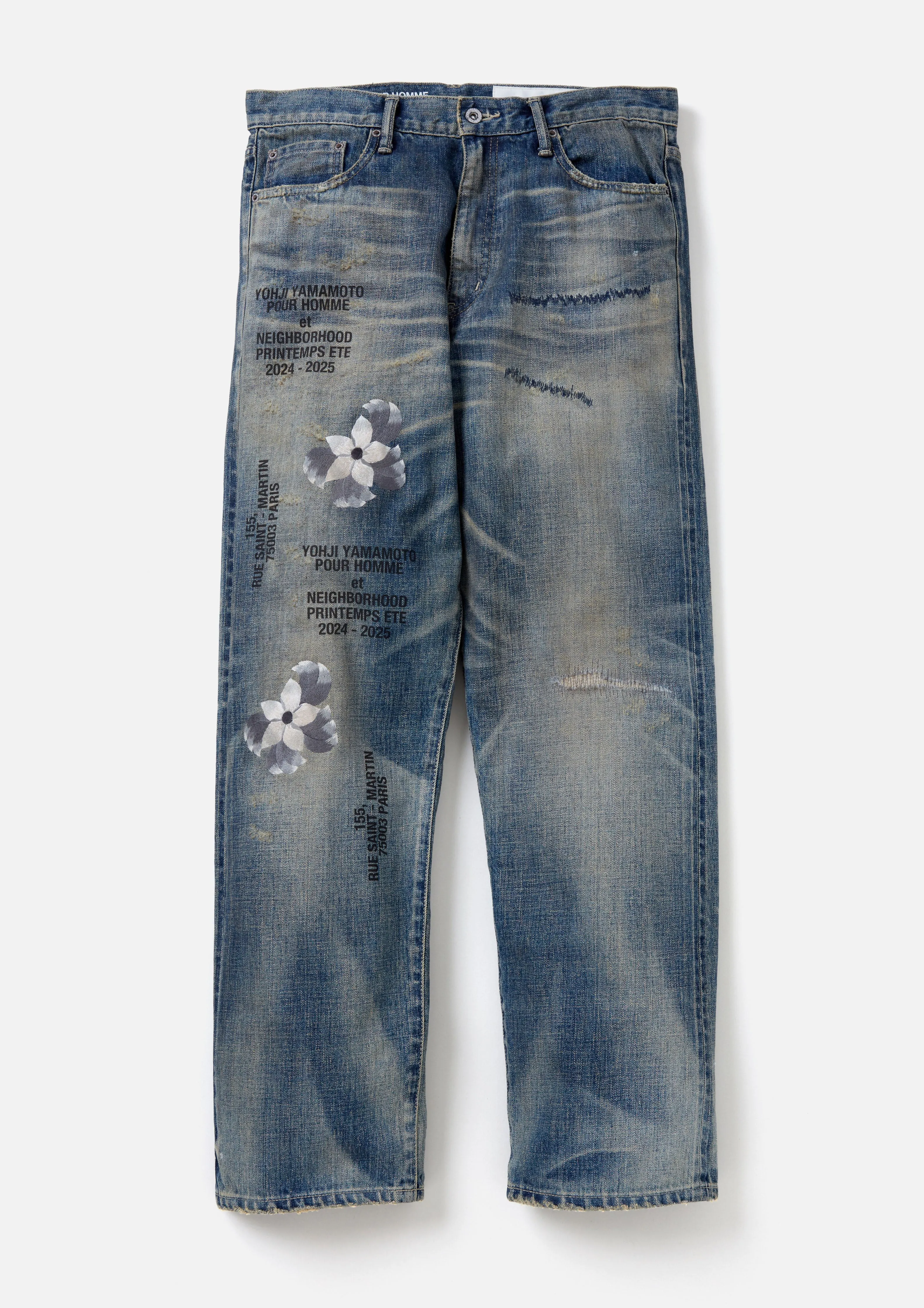 NH X YOHJI YAMAMOTO . SAVAGE DENIM DP BASIC PANTS