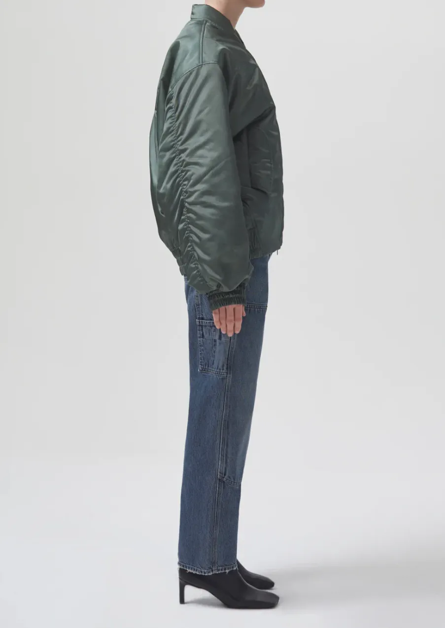 Nisa Bomber Jacket - Steel Green