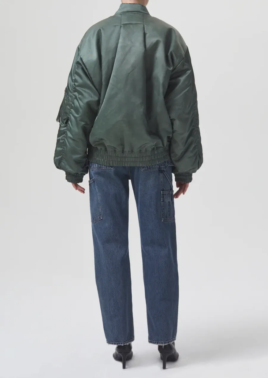 Nisa Bomber Jacket - Steel Green