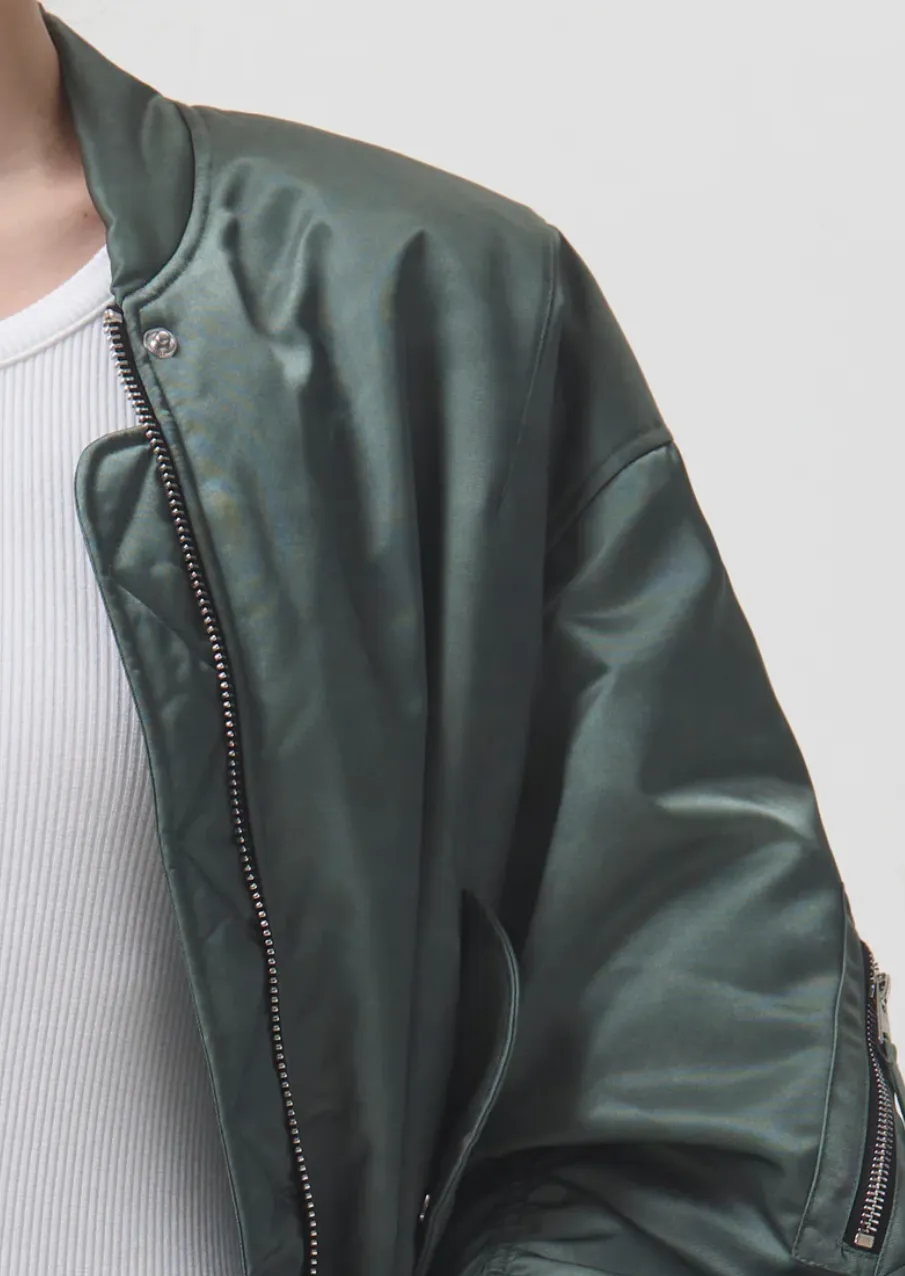 Nisa Bomber Jacket - Steel Green