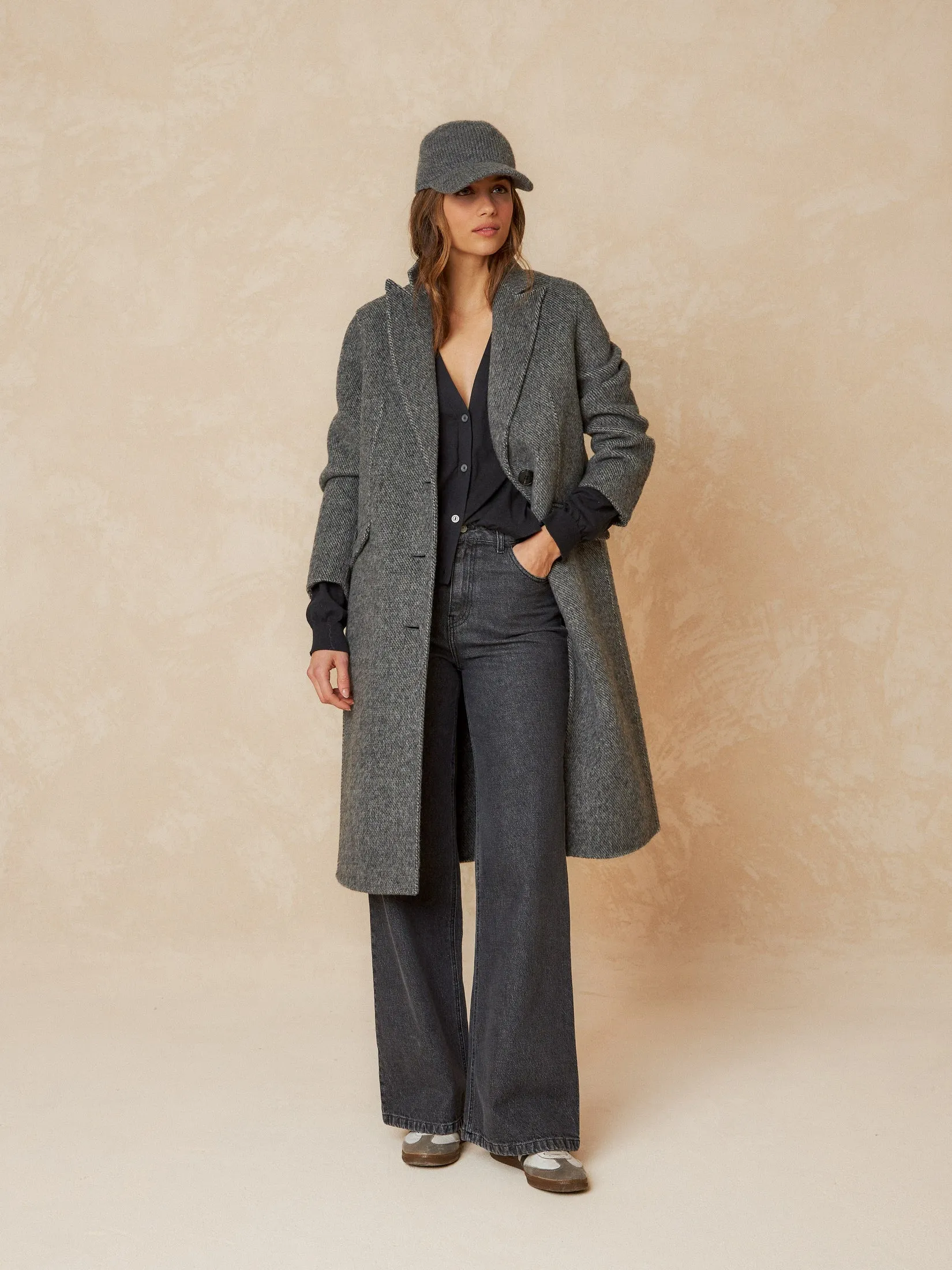 Oversized Coat Loden Grey