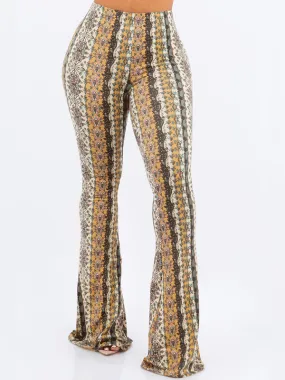 Palazzo Pant - Printed Flared