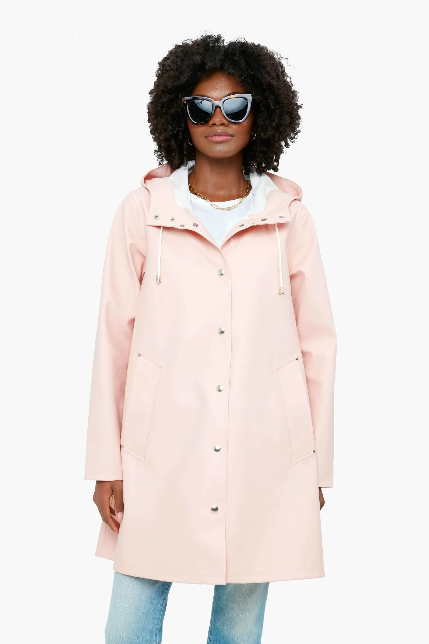 Pale Pink Mosebacke Raincoat