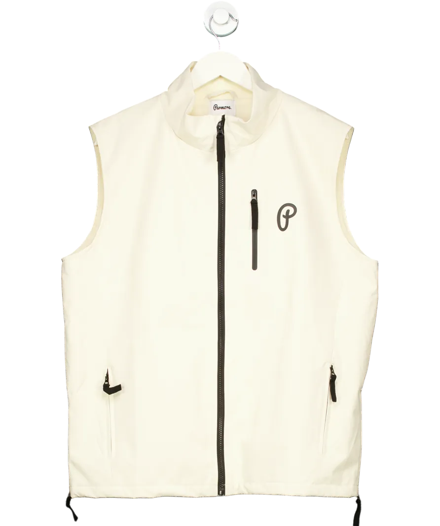 Parmore Cream Golf Weatherproof Worker Zip Gilet UK L