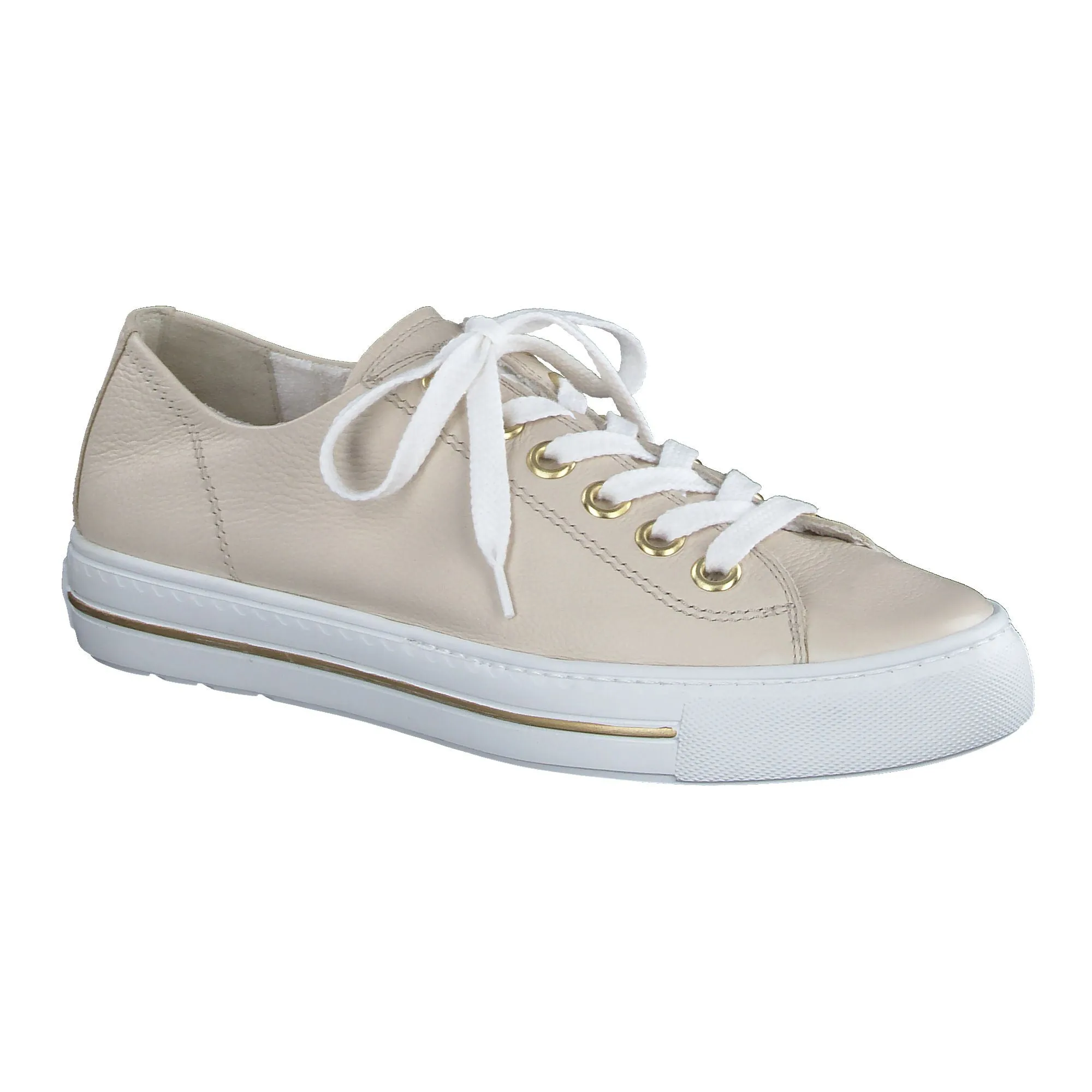 Paul Green Cream Leather trainer 4704 -28