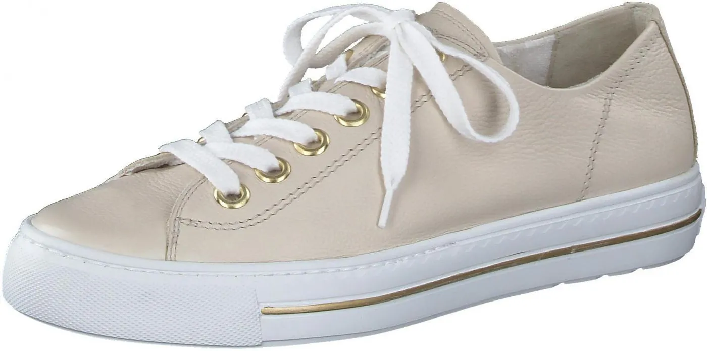 Paul Green Cream Leather trainer 4704 -28