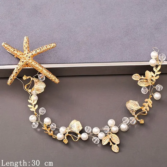 Pearl Rhinestone Women Headband Wedding Hair Accessories For Women Bride Tiara Headband Hair Jewelry Silver Color Hairband