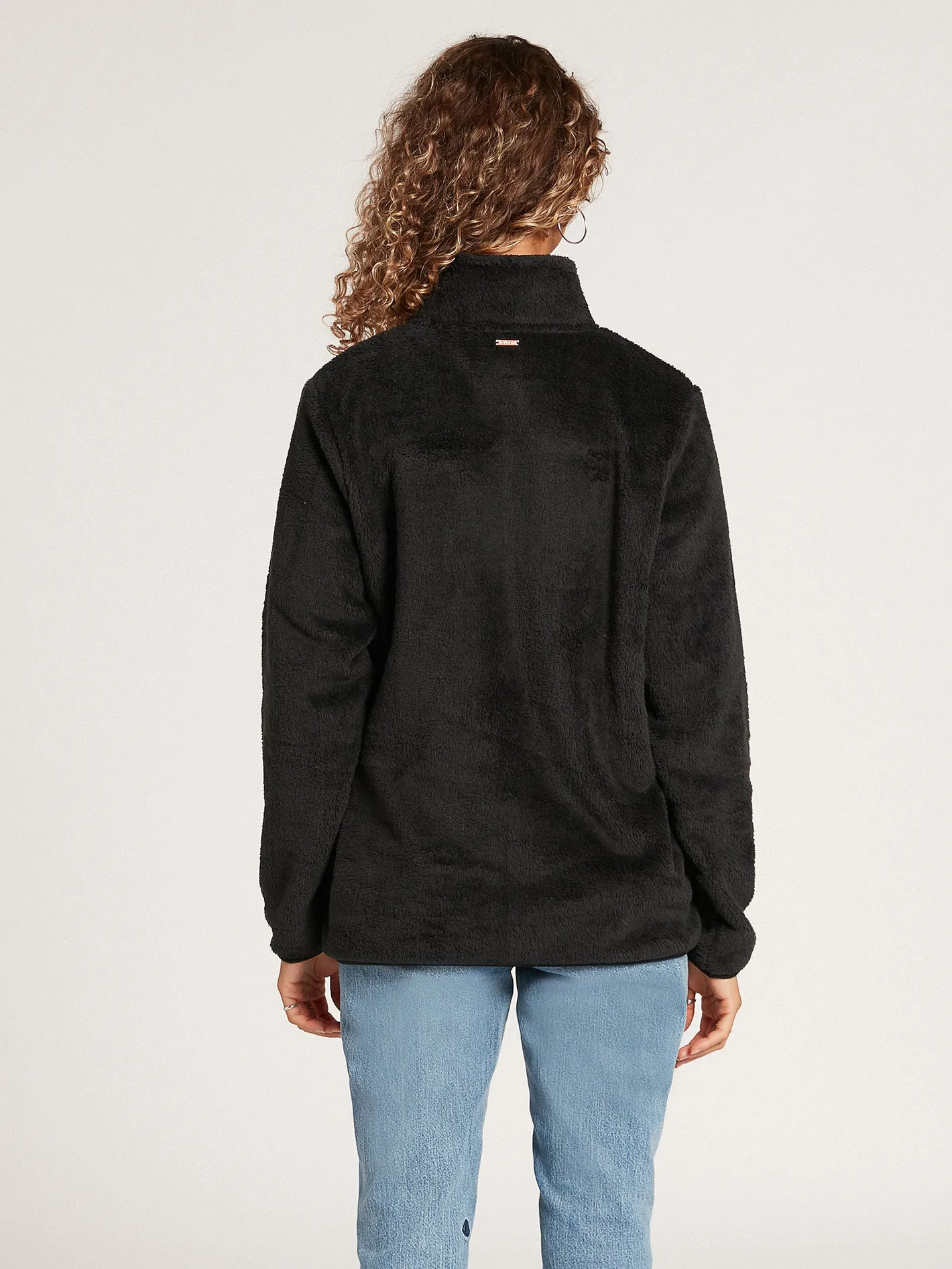 Pheelin Phuzzy Zip Up Jacket - Black