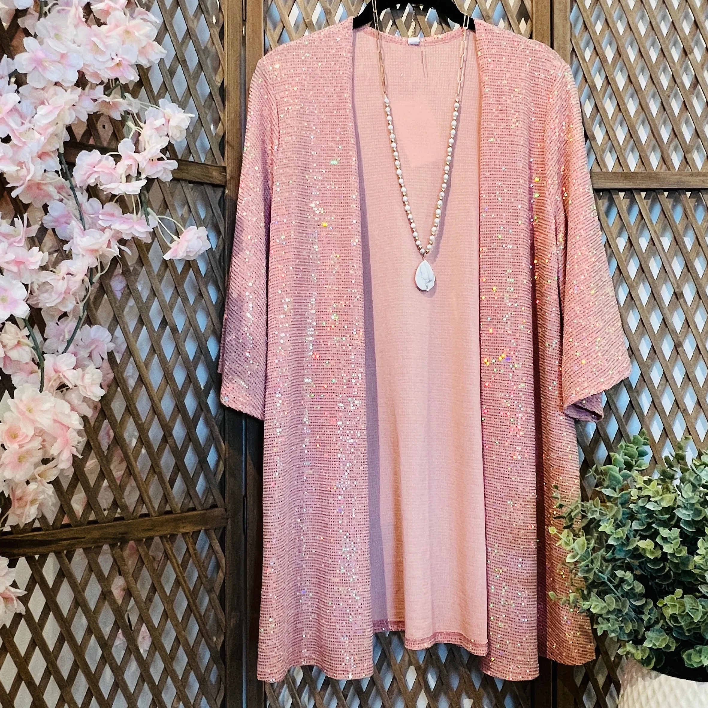 Pink Sparkle Cardigan