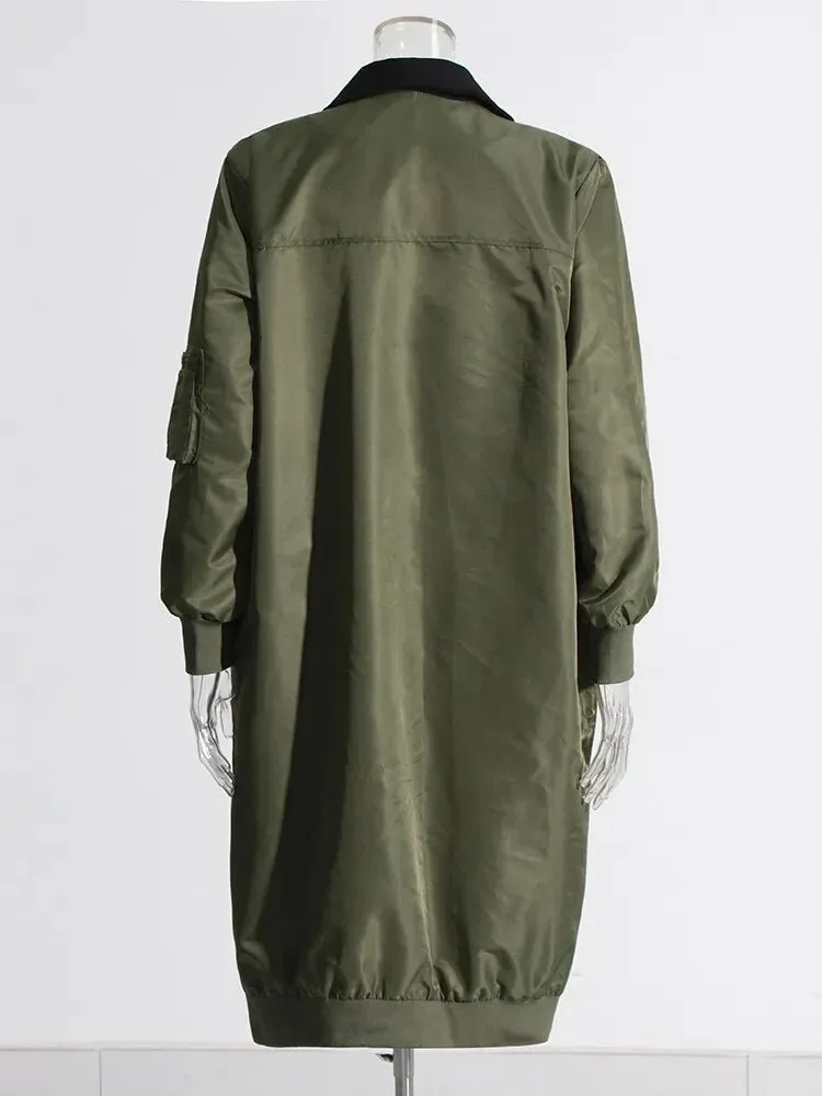 Pre Order:  Oversized Turn-down Collar Trench Coat