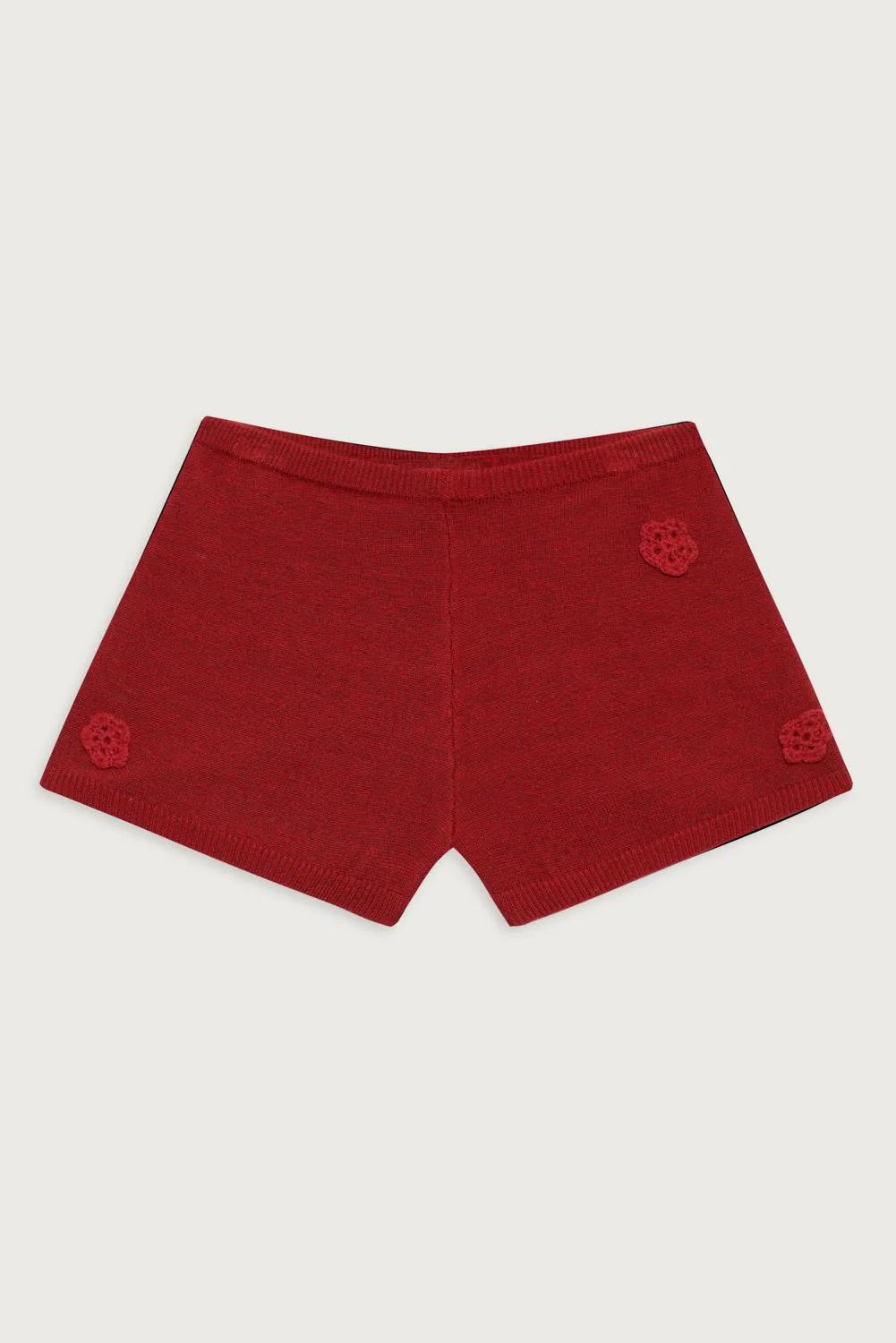 Providence Cloud Knit  Mini Short - Red Velvet