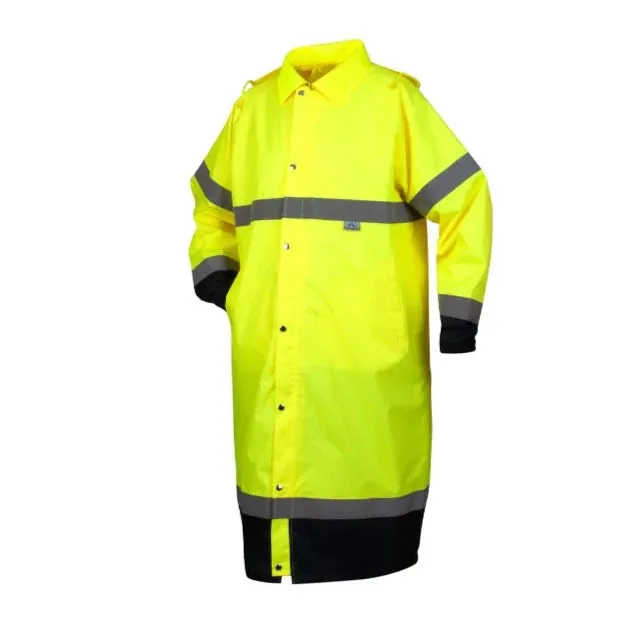 Pyramex® Hi-Vis Breathable Raincoat With Drawstring Hood - Class - 3 - RRWC3110