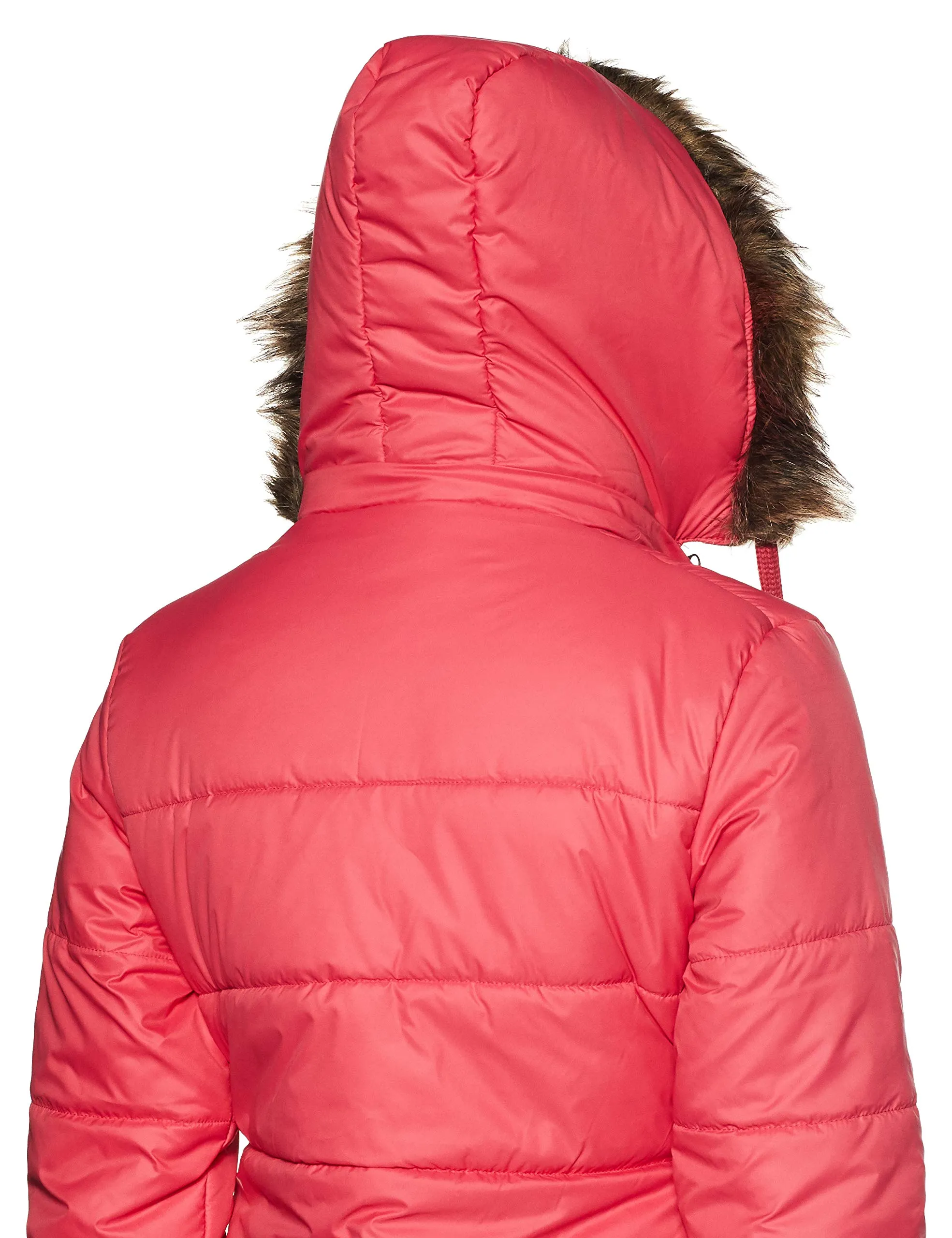 Qube By Fort Collins Women's Parka Coat Jacket Pink Fuchsia L