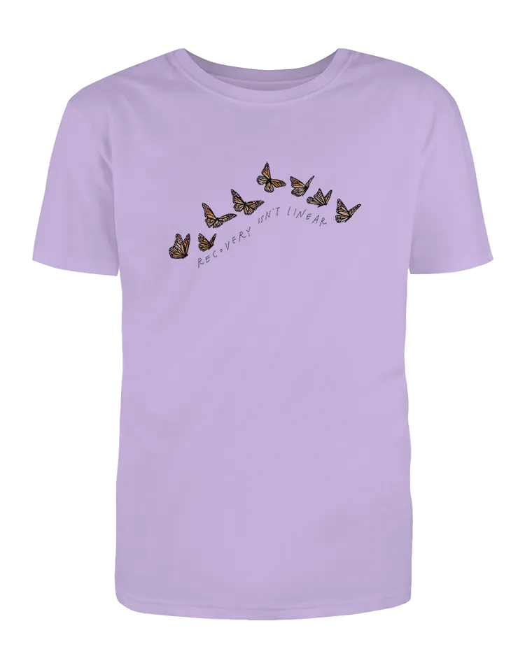 Recovery Isn't Linear (Butterflies) - T-Shirt