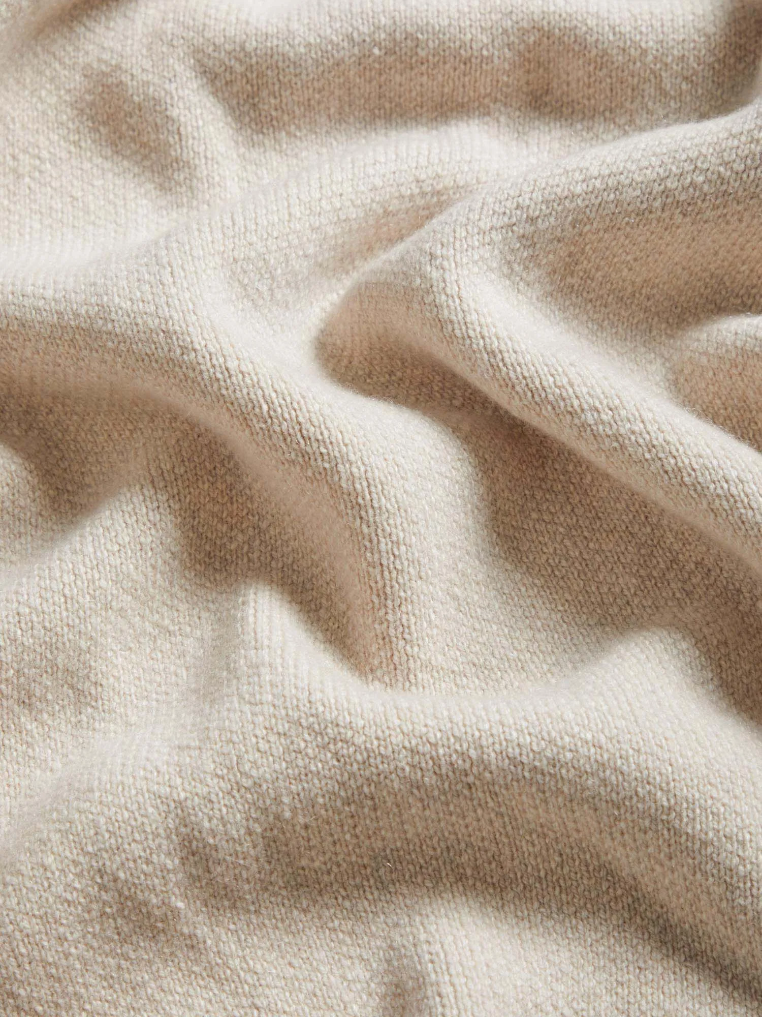 Recycled Cashmere Cardigan—oatmeal