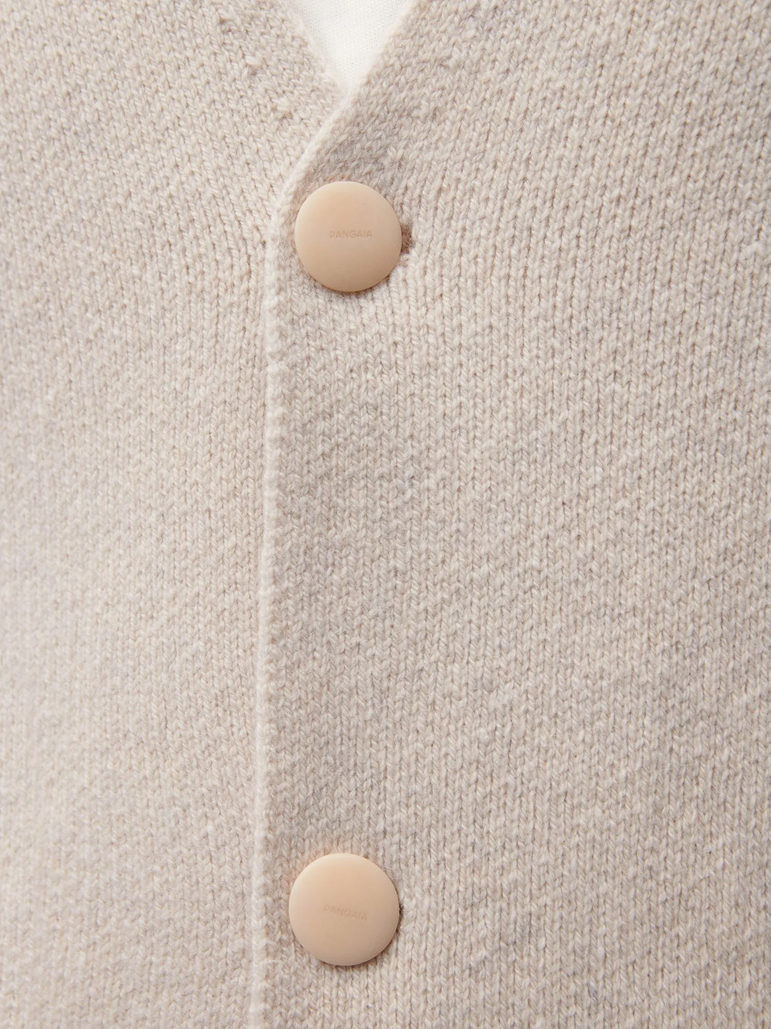 Recycled Cashmere Cardigan—oatmeal